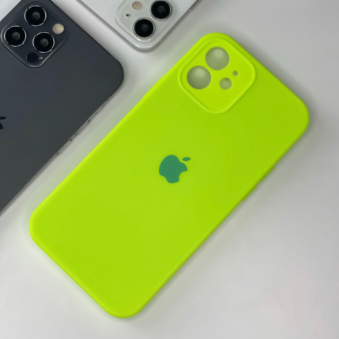 Чехол Silicone Case Full Camera для iPhone 12 Juicy green Чехол Silicone Case Full Camera для iPhone 12 Juicy green